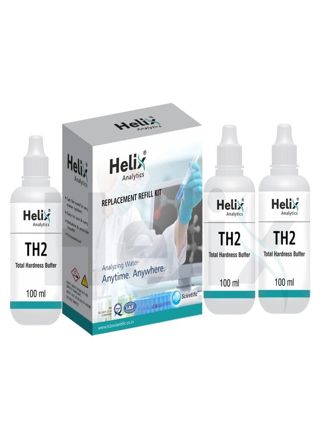 هيليكس مجموعة اختبار صلابة الماء الكلية Helix TH2، اختبار سريع وسهل للماء العسر والماء اليسر، عبوة إعادة تعبئة مجموعة اختبار صلابة الماء الكلية (عبوة من 3 قطع) - Image 4